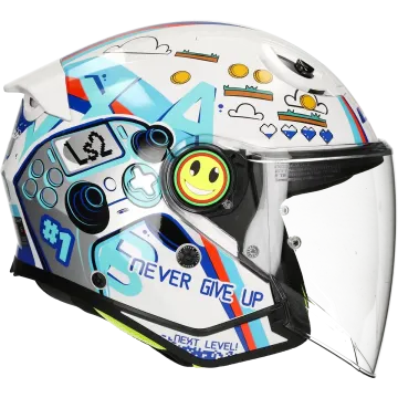 Casque enfant LS2 Funny II Next Level OF622 blanc