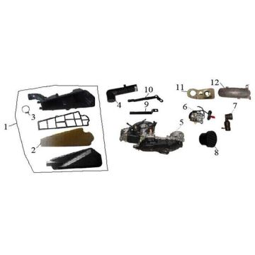 Boîte à air  AGM LX noir