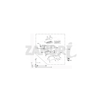 Boîte à air  Santini Capri 125cc argent