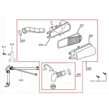 Boîte à air  Benzhou ZN50QT-36 champagne