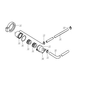 Pièces de filtre à air Kymco Super9 2t lc om matblack-yellow