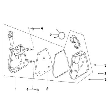 Boîte à air  Generic Ideo rouge 2007 2 temps 25