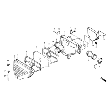 Réservoir d'air Honda MB50/MB80
