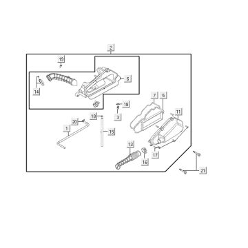 Boîte à air  Kymco VP50 4t ac techo silver