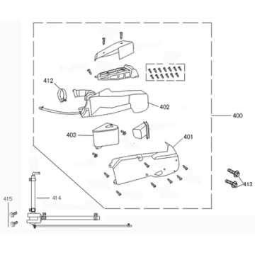 Boîte à air  Senzo Rivalux 125cc argent