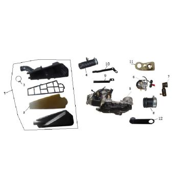 Boîte à air  Turbho RG50 anthracite