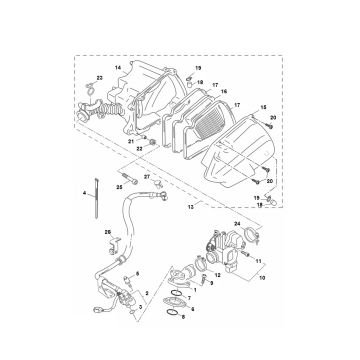 Boîte à air  Yamaha Aerox 4 temps 2014