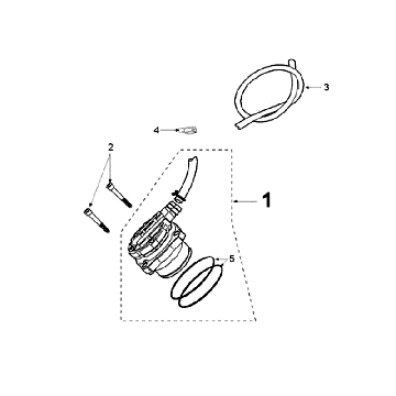 Membrane d’air Peugeot Ludix 50 2T 14" noir