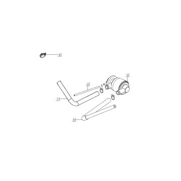 Boite à clapet pneumatique Kymco Super8 4 temps à partir de 2009 Noir mat