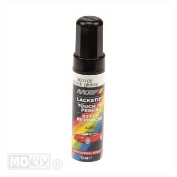 Pinceau retouche peintureMotip noir brillant 12 ml