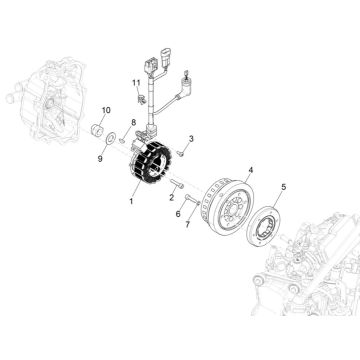 Allumage - Stator - Volant Piaggio MP3 300 HPE / 300 HPE Sport ABS Euro 5 2020-2022