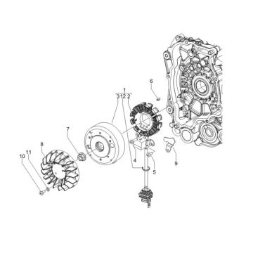 Allumage - Stator - Volant Vespa Primavera 50 2T AC