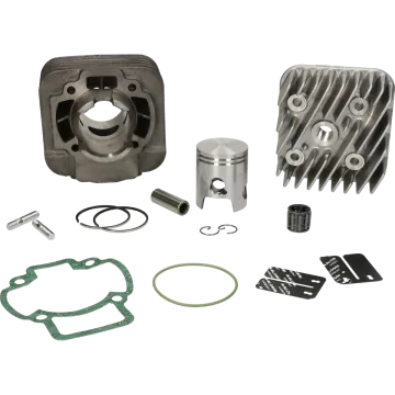 Cylindre avec culasse Malossi 50 diamètre 40mm (axe de piston = diamètre 12mm)- Piaggio 50 AC 318520