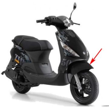 Garde-boue Avant Piaggio Zip noir taille M