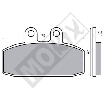 Jeu de plaquettes de frein Lucas de qualité A-MCB557