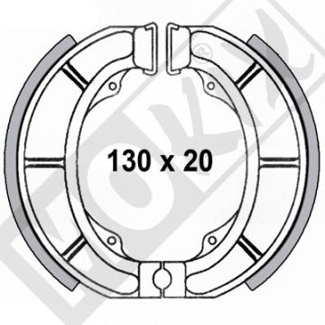 KIT DE MÂCHOIRES DE FREIN LUCAS APRILIA CE