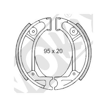 KIT DE MÂCHOIRES DE FREIN LUCAS KYMCO CE