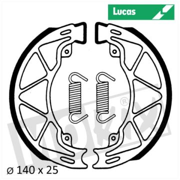 Set de mâchoires de frein Aprilia/Italjet/Piaggio 140x25
