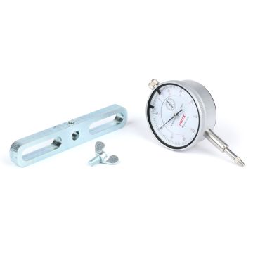 Indicateur à cadran/outil de mesure du point mort haut/synchronisation de l'allumage BGM Original universel 0,01-10mm avec support pour goujons de cylindre