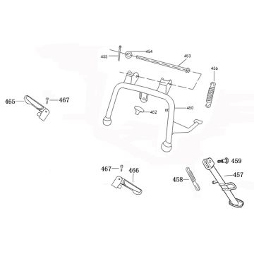 Béquille centrale à champagne Benzhou ZN50QT-36