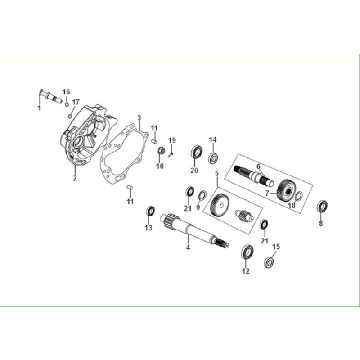 Engrenage - Boîte de vitesses - Sym Fiddle All Euro 5