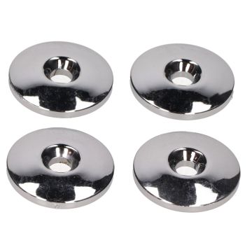Pare-brise bouchon en chrome 4 pièces diamètre extérieur 32mm universel KXM