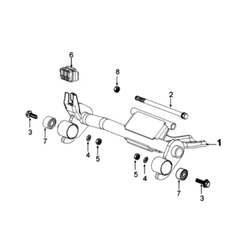 Motorophanging Peugeot Django 125 Allure E3 2014-2017