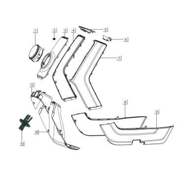 Couvertures avant Niu N-pro blanc - rouge
