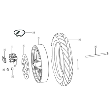 Roue avant - frein Niu N-Pro