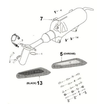 Exhaust system Peugeot Tweet 125 Z PRO 2021-2022