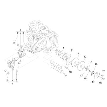 Arbre à cames Piaggio Beverly 300 IE ABS E4 2016 - 2020 (EMEA)