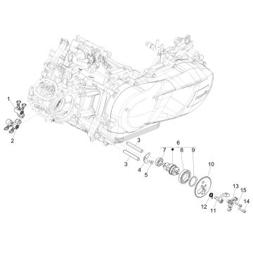 Arbre à cames Piaggio Medley 125 4T IE ABS E4 2016-2019 (EMEA)