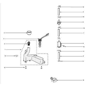 Pompe à huile 2 Peugeot Vivacity 3 2 temps