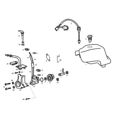 Pompe à huile Derbi Senda R ancien modèle