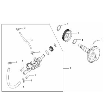 Pompe à huile Generic Ideo blue 2010 2 temps