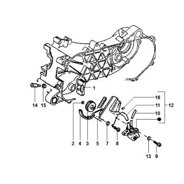 Pompe à huile Piaggio Typhoon 98-2005 2 temps