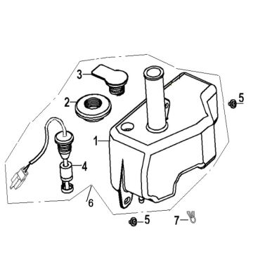 Réservoir d'huile Generic Ideo blue 2010 2 temps