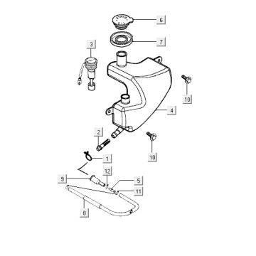 Réservoir d'huile Kymco Vitality 2t ac sport stream