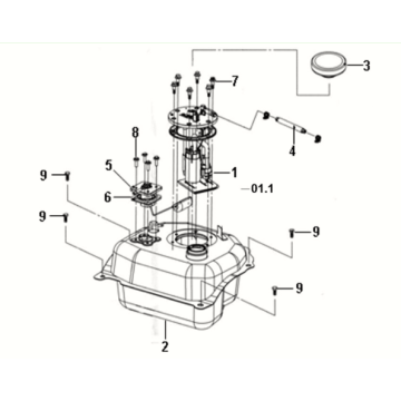 Réservoir d'huile Sym Symphony ST 200I