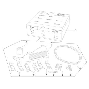 Kit d'entretien Piaggio MP3 300 HPE/300 HPE SPORT E5 ABS 2020-2022 (EMEA)