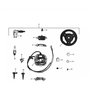 Allumage - Stator - Volant moteur Zundapp 529-010 et 020