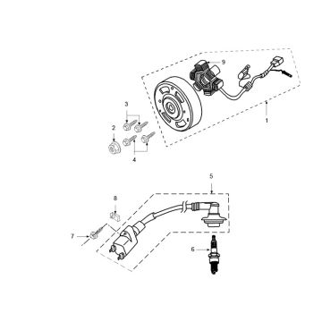 Allumage - Stator - Volant Peugeot Speedfight 3 50 2T LC