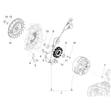Allumage - Stator - Volant Vespa Sprint 125 3V ie ABS Euro 5 2021