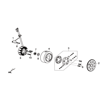 Embrayage d'allumage/démarreur Sym Joymax 125I ABS