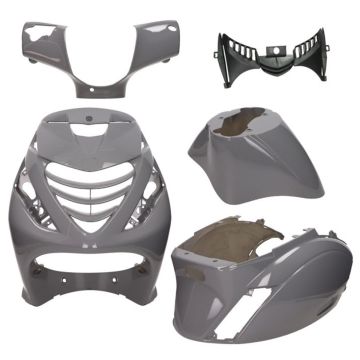Kit carénage SP look Piaggio Zip Audi gris nardo + éclairage LED 6 pièces