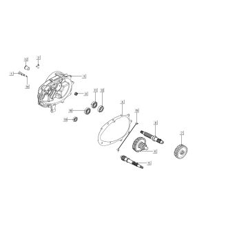 Transmission - Vilebrequin Kymco People S 50i E4 Blue
