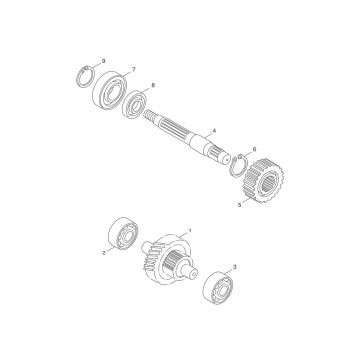 Transmission Yamaha Aerox 4 temps 2014