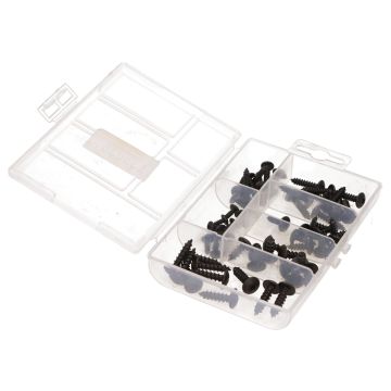 Assortiment Vis (boîte 6 tailles 10 pièces chacune) noir qualité A