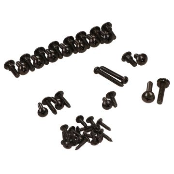 Poissons et boulons pour carénages Piaggio Zip 2000-> 50-125 4 temps noir