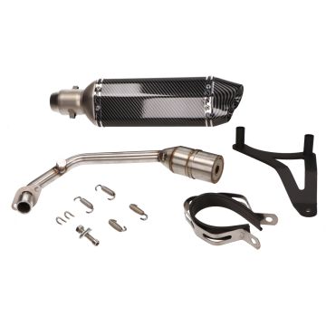 Pot d'échappement Vespa Primavera / Sprint / Zip 4-temps IGET euro 4 complet carbon look Aplus
